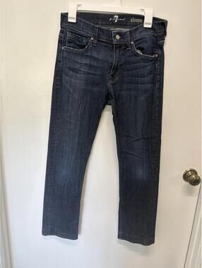 7 For All Mankind Slimmy Dark Wash Skinny Jeans Size 29